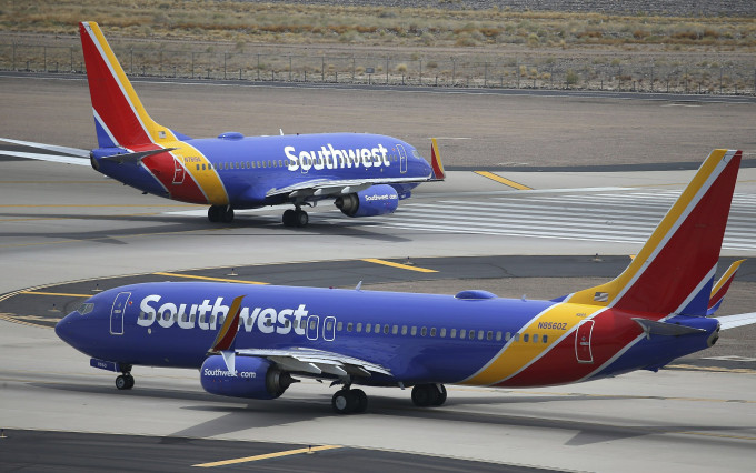 男子遭到西南航空公司客机撞死。AP资料图片