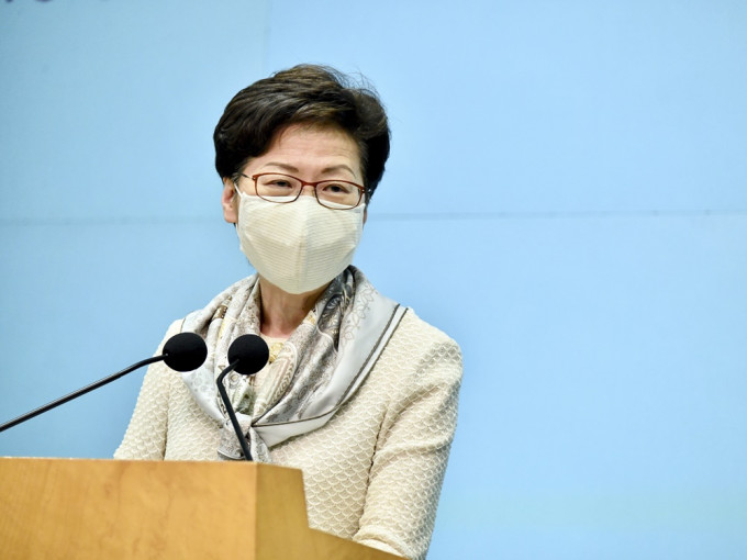 行政长官林郑月娥呼吁市民应尽早接种疫苗。资料图片