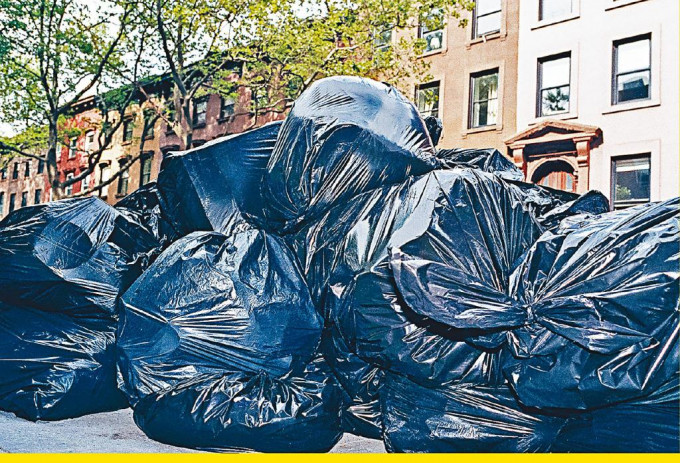 纽约市的垃圾堆。
