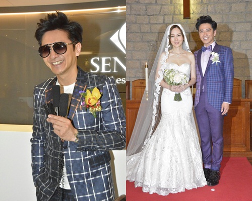 孙耀威昨日才跟陈美诗结婚，今早就出席活动。