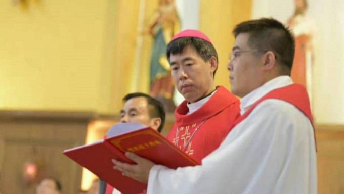 沈斌今日就任上海教区主教。 网图