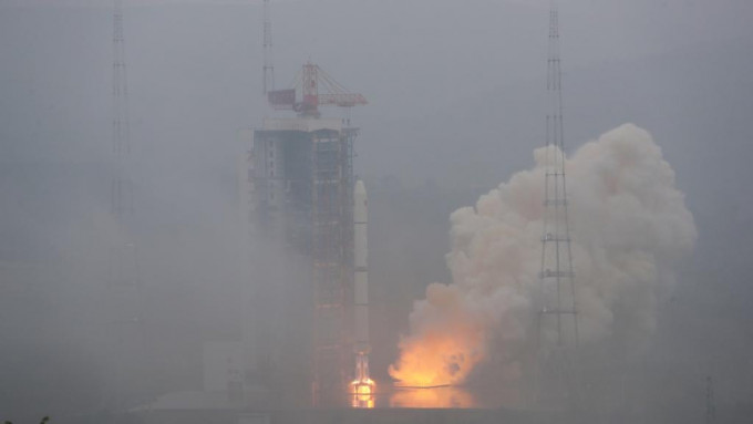 今早在太原成功發射四維03/04衛星。新華社