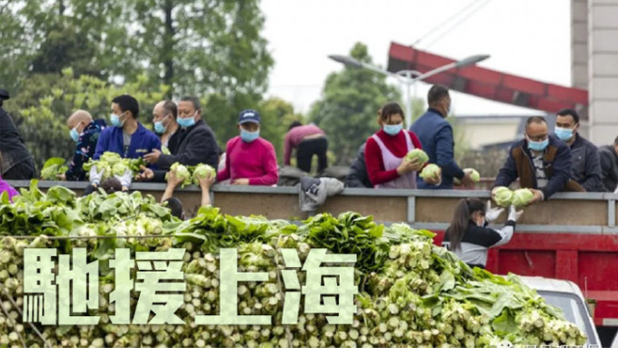 四川127噸蔬菜馳援上海。