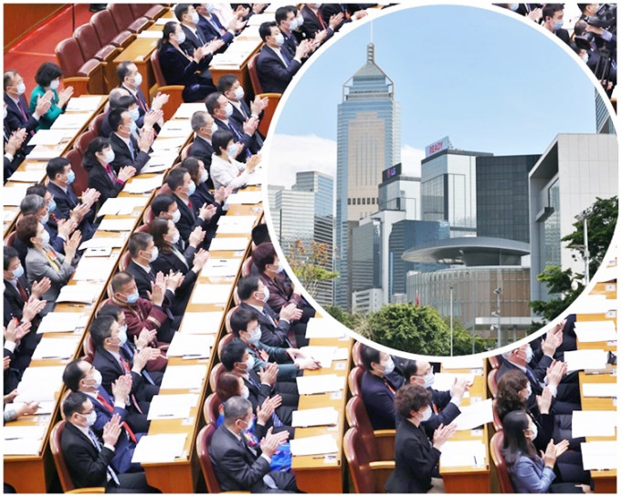 全國人大會議正審議關於完善香港特別行政區選舉制度的決定草案。大圖為新華社資料圖片
