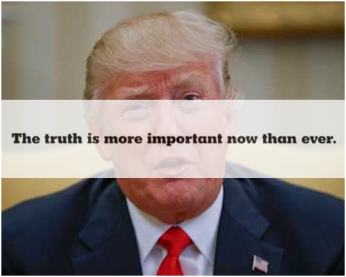 《紐時》廣告反擊特朗普，以「真相是前所未有地重要。」作結。