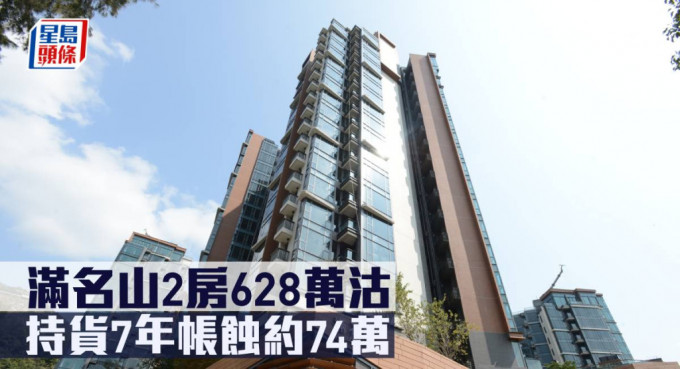 满名山2房628万沽，持货7年帐蚀约74万。