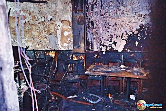 起火尼泊爾餐廳嚴重焚毀，其中七名死者已完成驗屍。