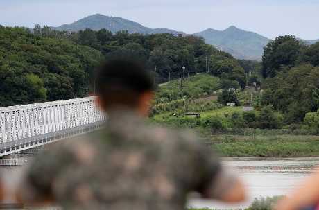 朝鮮半島局勢緊張。AP