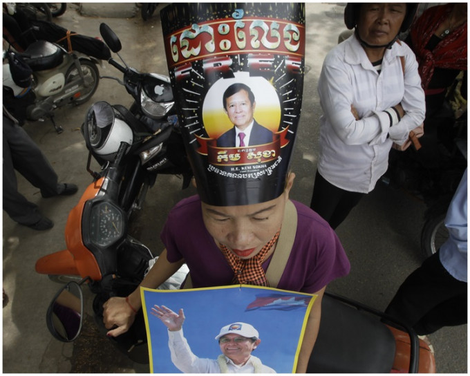 柬埔寨救国党是柬国主要反对党。AP图片