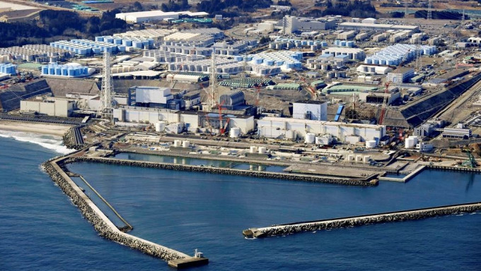 日本福岛第一核电厂核废水排海设备。路透社