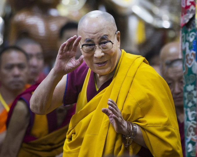 西藏流亡精神領袖達賴喇嘛。AP
