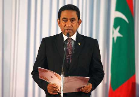 马尔代夫总统雅门。
