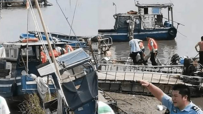 浙江漁船側翻事故，增至7人死亡。網圖