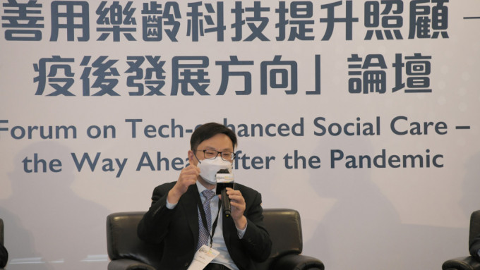 孙玉菡表示，香港目前的乐龄科技尚处于推行初期，之后面临的最大挑战在于如何将科技推向社会大众。黄伟强摄