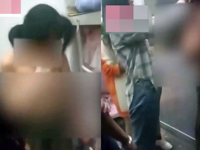 15岁女生遭五人脱衣殴打。网上图片