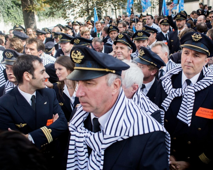 法航机师2014年亦曾发起大罢工。