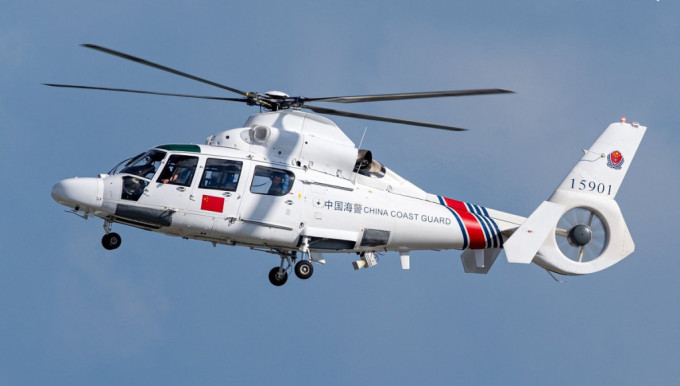 中國海警的直-9直升機。