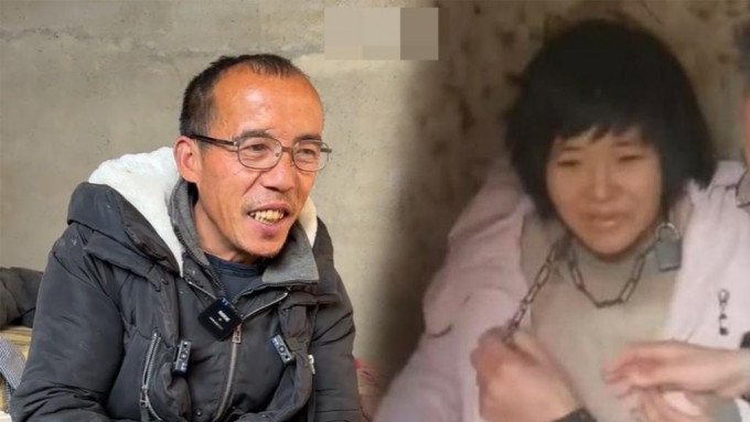 董某民（左）涉嫌非法拘禁妻子楊某俠（右），現已被捕。資料圖片