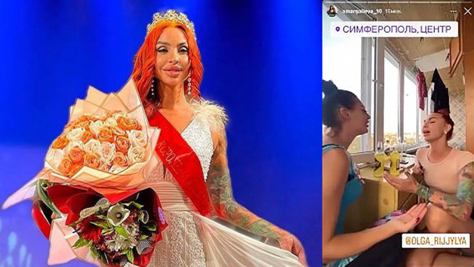 克里米亚半岛选美皇后瓦列耶娃因唱了一首乌克兰歌曲，被判罚款4万卢布。