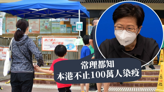 行政長官林鄭月娥承認實際染疫人數比公布更多。