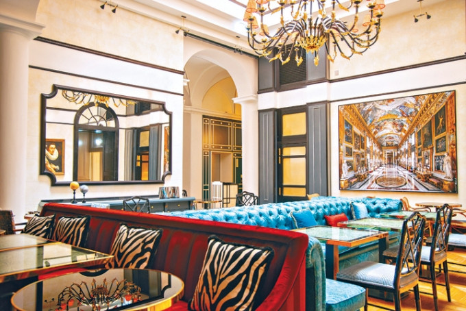 以「冬季花园」为设计主题的Don Pasquale餐厅，弥漫典雅氛围。