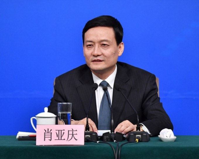 中国国务院国有资产监督管理委员会主任肖亚庆。新华社