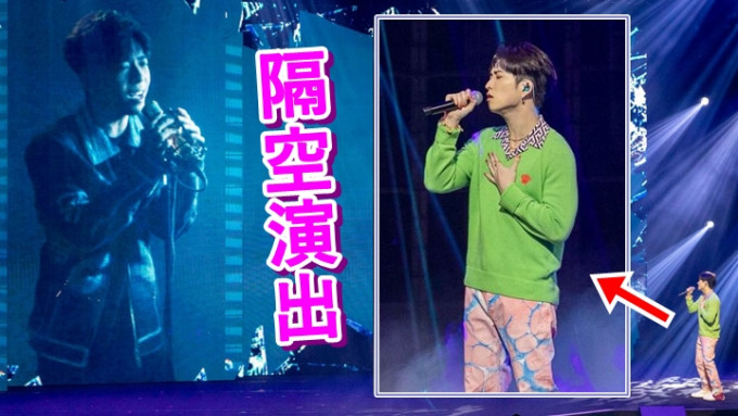  Edan與邱鋒澤在台灣風雲榜上隔空合唱。