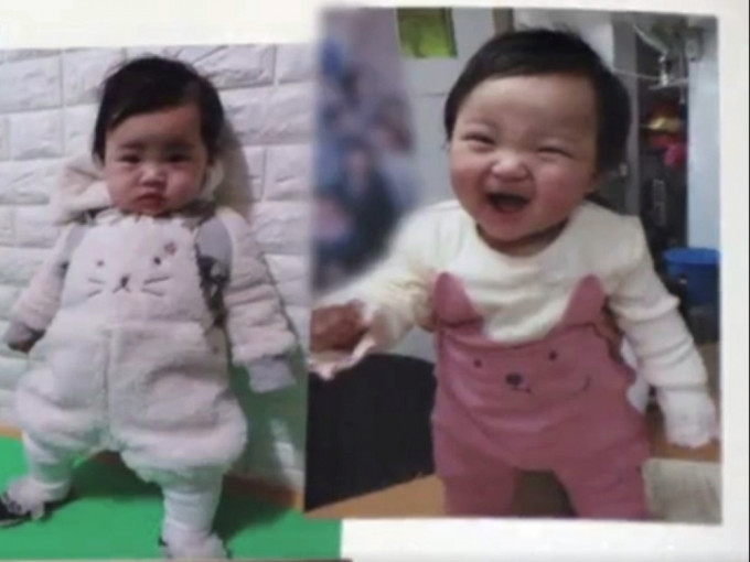 南韩1岁女婴疑被养母虐杀，轰动全国。（网图）