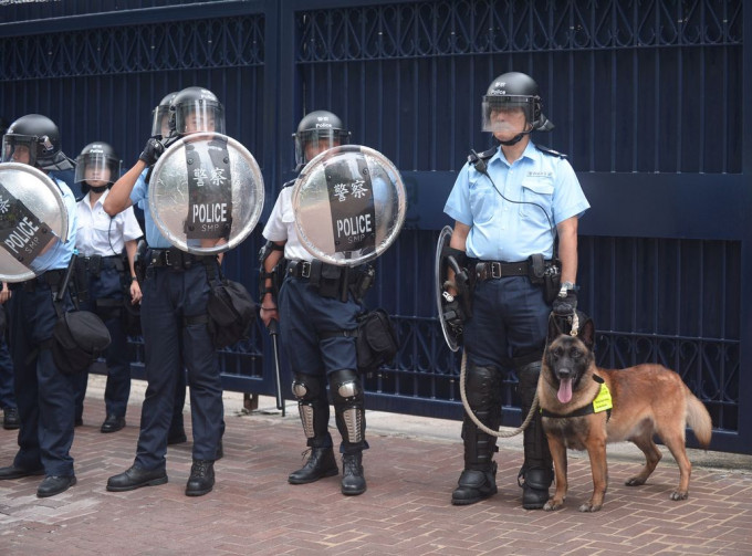 伍伟基又指，香港警察定当继续坚定执法。资料图片