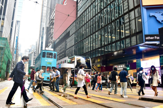 受疫情影响，香港经济受影响。资料图片