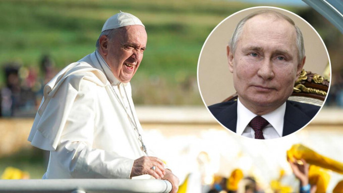 教宗暗斥普京煽動衝突。AP圖片