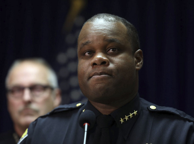 黑人警察總長辛格爾特里被革職。AP資料圖片