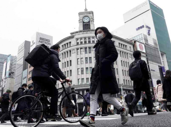 东京都新冠肺炎疫情持续严峻。AP