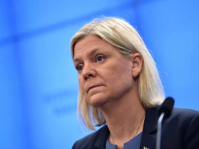 瑞典首位女首相当选7小时后辞职，第二天再获提名，料可再当选。AP图片