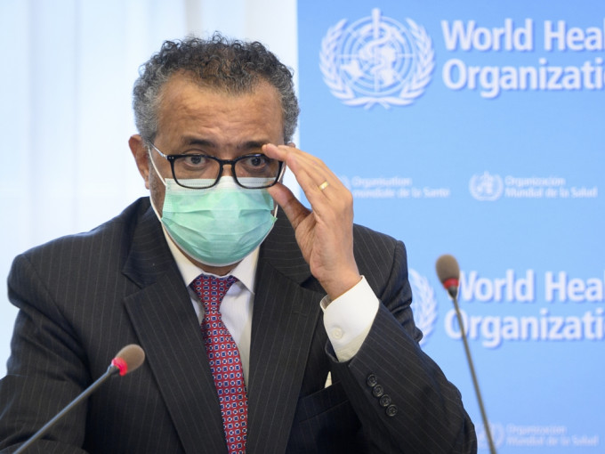 世界卫生组织（WHO）总干事谭德塞（Tedros Adhanom Ghebreyesus）。AP资料图片