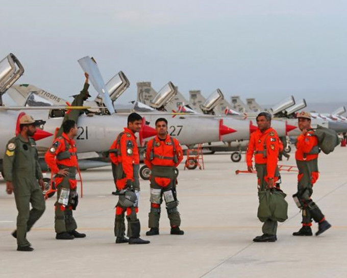 参与「雄鹰-Ⅵ」联合军演的巴基斯坦空军。(网上图片)