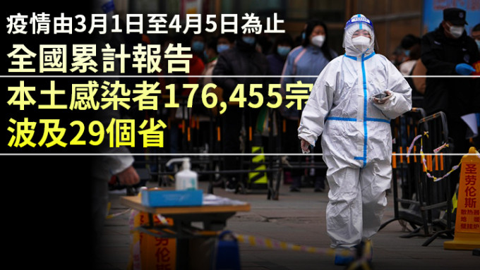 雷正龍指，上海市及吉林省的疫情仍處於發展狀態。美聯社圖片