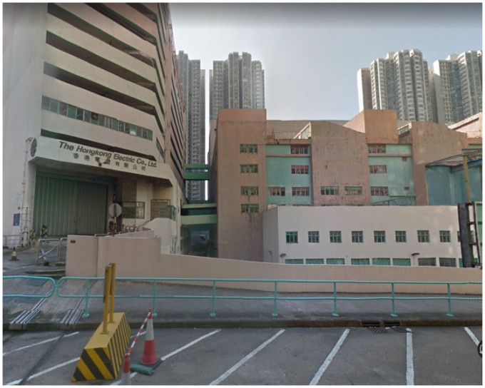 鸭脷洲海怡路香港电灯公司停车场大楼。