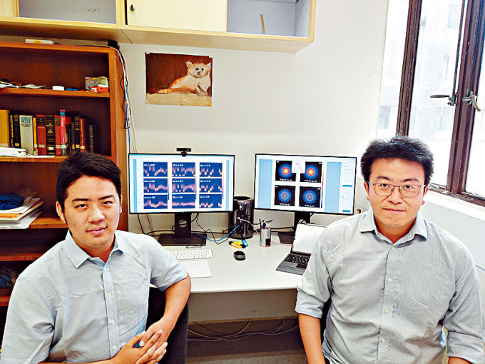 孟子杨（右）率领的研究团队，开发一套崭新的运算方法，可对「受限量子材料」的模型作出精确的计算。