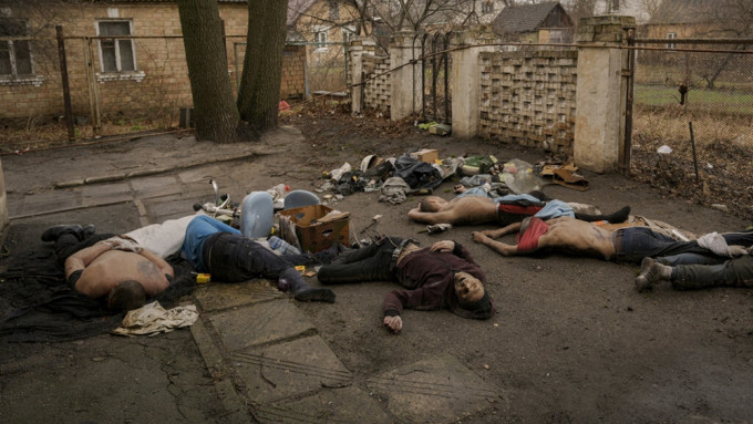 俄罗斯否认与乌克兰城镇布查平民死亡事件有关。AP