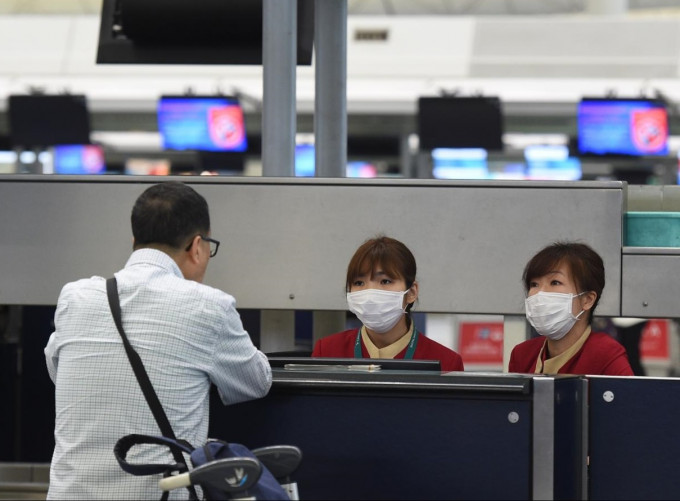 再有最少2名机场员工感染麻疹。 资料图片