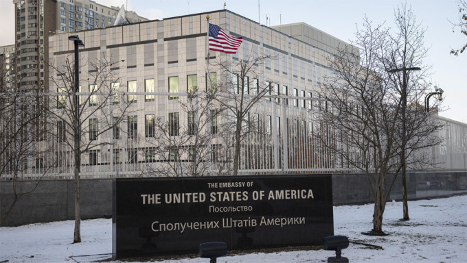 美国驻乌克兰使馆业务由基辅移往西部利维夫。AP图片