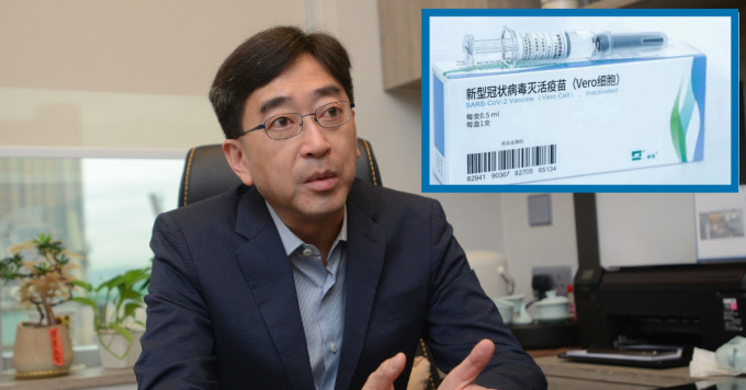 高永文到深圳接種疫苗，表示跟他在香港接種一般季節性流感疫苗差不多。資料圖片