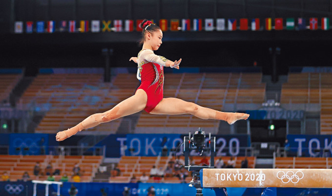 管晨辰为中国夺得女子平衡木金牌。