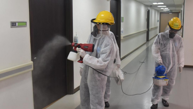 吉隆坡班台医院被迫关闭2日消毒。网上图片