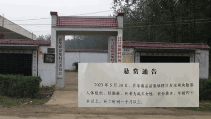 安徽阜南县公安局6月1日发出悬赏通告。