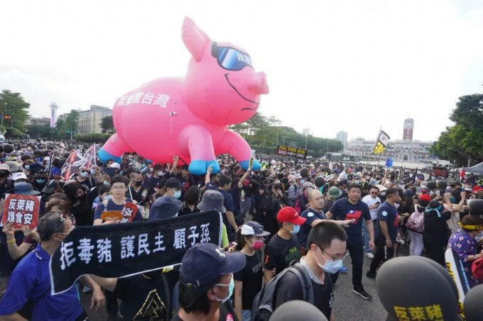 由台灣在野國民黨推動的四大公投將於十二月十八日舉行，擺在首位的是「反萊豬」。