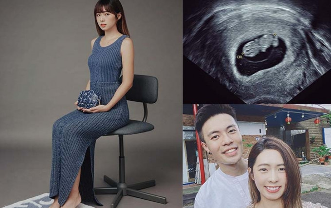 28岁台湾女星简廷芮(Dewi)上月初宣布与圈外男友赖先生闪婚，今日再传来怀孕喜讯。