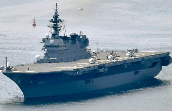 日本海上自衛隊護衛艦「出雲號」改裝成為航母。AP