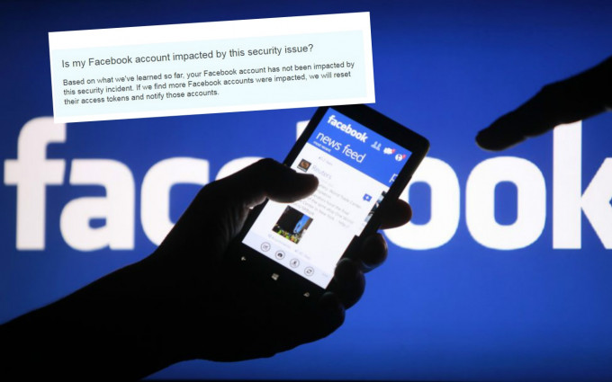 Facebook 遭黑客入侵。AP图片